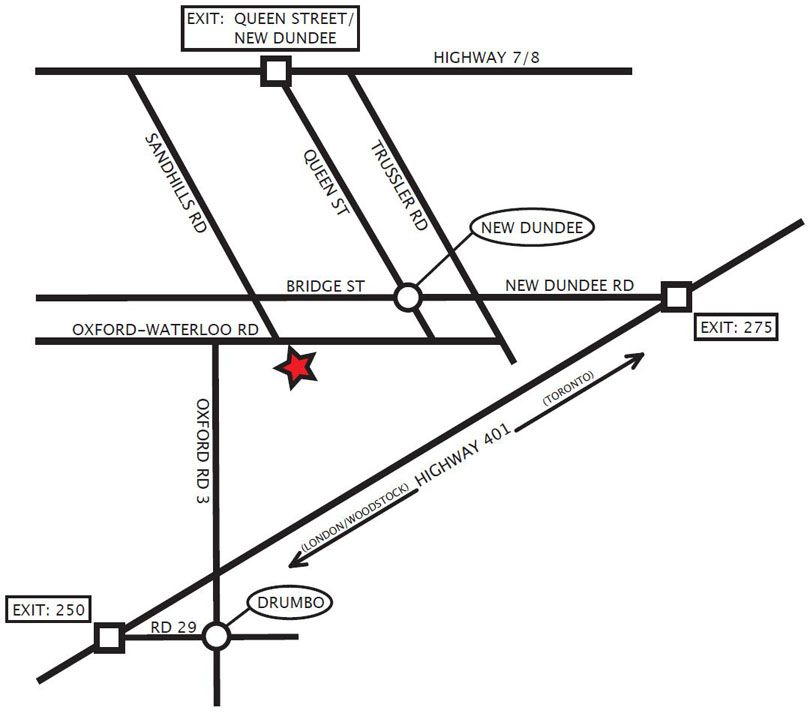 Map to Heritage Hill Farms